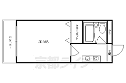 協和ハウスビル 1Kの間取図画像