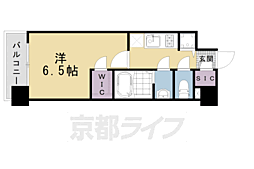 エスリード京都梅小路 1Kの間取図画像