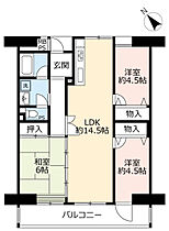 UR白鳥パークハイツ日比野東  ｜ 愛知県名古屋市熱田区大宝1丁目（賃貸マンション3LDK・1階・76.24㎡） その2