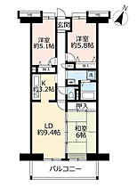 UR白鳥パークハイツ大宝  ｜ 愛知県名古屋市熱田区大宝2丁目（賃貸マンション3LDK・8階・75.99㎡） その2