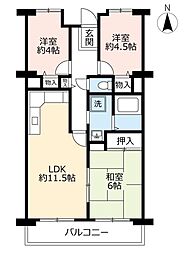 間取図画像 3LDK