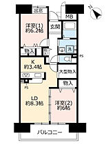 13階 / 2LDK / 66.13㎡