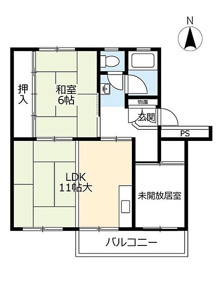 UR岩成台 ｜愛知県春日井市岩成台6丁目(賃貸マンション1LDK・5階・43.26㎡)の写真 その2