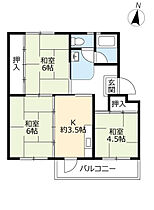 UR高森台  ｜ 愛知県春日井市高森台10丁目（賃貸マンション3K・2階・45.01㎡） その2