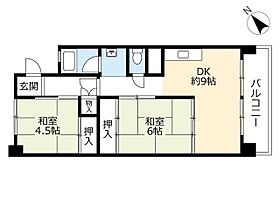 UR尾上  ｜ 愛知県名古屋市北区尾上町1丁目（賃貸マンション2LDK・4階・53.24㎡） その2