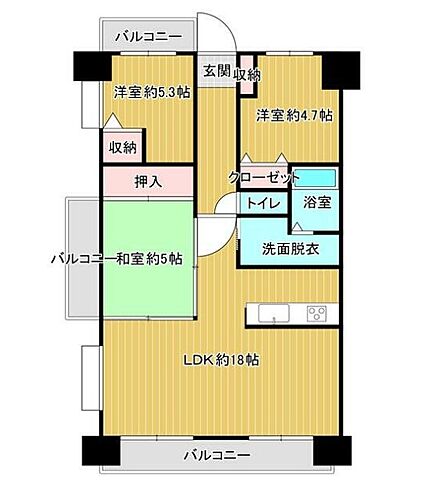 9階南向き角部屋！