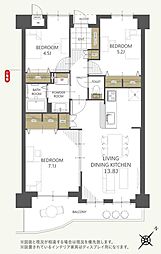間取図画像 3LDK