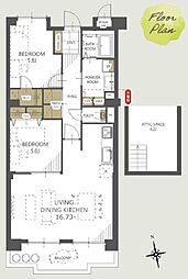 間取図画像 2LDK