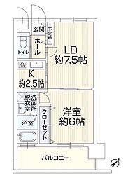 エンクレスト天神南3 1LDKの間取図画像