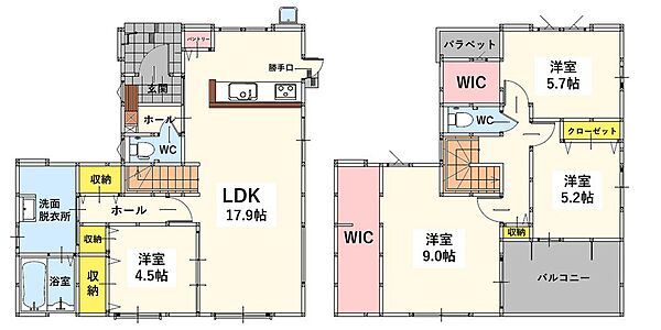 間取りを拡大表示