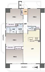 サーパス原南 4LDKの間取図画像