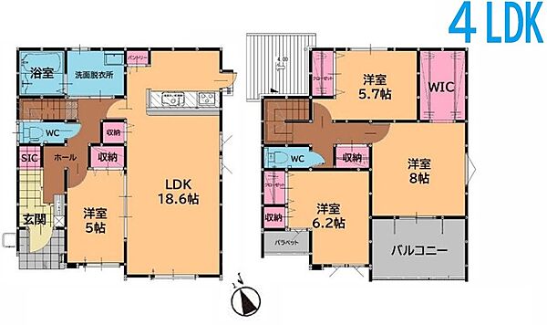 間取りを拡大表示