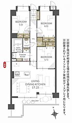 トーカンマンション中到津 3LDKの間取図画像
