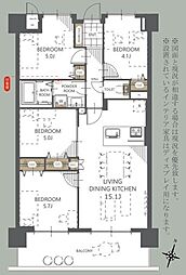 グランドパレス曽根3 4LDKの間取図画像