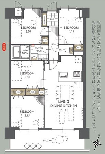 4LDK 間取り