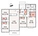 間取り：WICとSIC付きの4LDK！平屋ですがトイレが2か所にあり便利♪