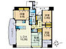 間取り：81.76ｍ2の広々4LDK！下階に住戸のない2階南向き角部屋♪