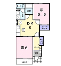 山口県宇部市厚南中央４丁目3-15（賃貸アパート2DK・1階・42.77㎡） その2