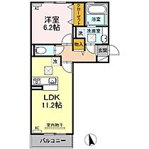 アヴァンティ　コート 103 ｜ 山口県宇部市大字妻崎開作1571-10（賃貸アパート1LDK・1階・45.01㎡） その2