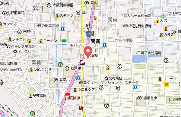 ハーモニーテラス巽 302｜大阪府大阪市生野区巽南3丁目(賃貸アパート1DK・3階・25.09㎡)の写真 その22