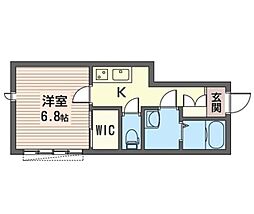 メゾンハタノ 1Kの間取図画像