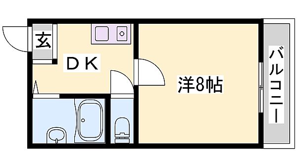 シャインコスモマンション 206｜兵庫県加東市松沢(賃貸マンション1DK・2階・28.00㎡)の写真 その2