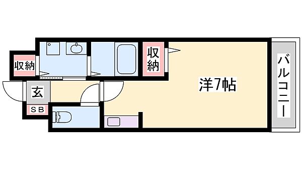 兵庫県姫路市神和町(賃貸アパート1K・1階・25.25㎡)の写真 その2