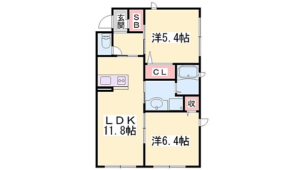 アスカプレミアム 301｜兵庫県加東市木梨(賃貸アパート2LDK・3階・56.65㎡)の写真 その2