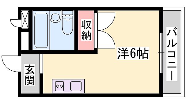 兵庫県姫路市書写(賃貸アパート1R・1階・18.90㎡)の写真 その2