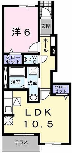 兵庫県揖保郡太子町鵤(賃貸アパート1LDK・1階・42.63㎡)の写真 その2