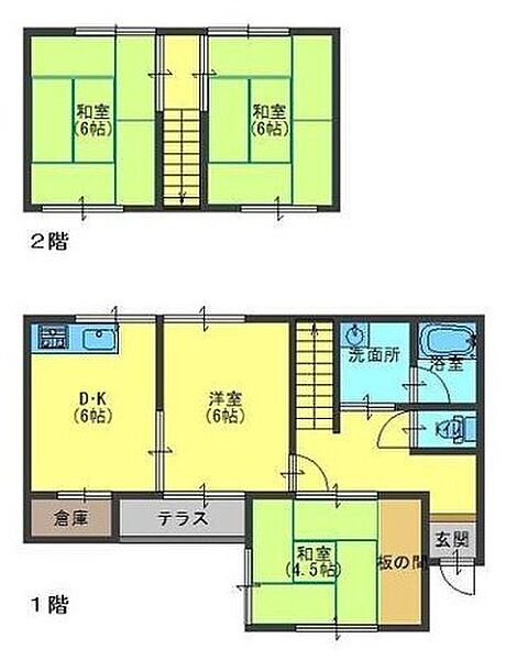 兵庫県姫路市上大野１丁目(賃貸一戸建4DK・1階・78.93㎡)の写真 その1