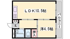 兵庫県高砂市高砂町浜田町２丁目（賃貸マンション1LDK・1階・34.65㎡） その2