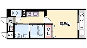 兵庫県姫路市飾磨区城南町１丁目（賃貸マンション1K・1階・27.52㎡） その2