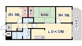 兵庫県姫路市飾磨区中島（賃貸マンション3LDK・4階・61.05㎡） その2