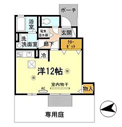 ロイヤルメゾンマエダ ワンルームの間取図画像