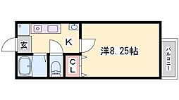 エトランス東洋高前 1Kの間取図画像