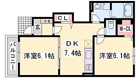 1階 / 2DK / 44.7㎡