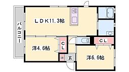 シャーメゾン広野 1階