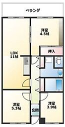 レナジア姫路west 3LDKの間取図画像