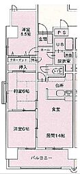 ハーモニー三幸 3LDKの間取図画像