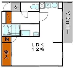 パークサイド姫路 ワンルームの間取図画像
