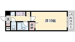 ローレルハイツ 1Kの間取図画像