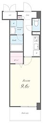 CALMKAKOGAWA 1Kの間取図画像