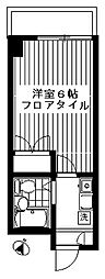 グレイハイツタムラ 1Kの間取図画像