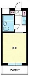 ユースフル祐天寺No.2 ワンルームの間取図画像