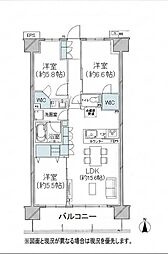 アドグランデ朝霞台ブライトステージ 3LDKの間取図画像