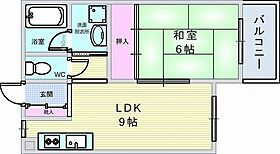 リンデン南桜塚ハイツII 302 ｜ 大阪府豊中市南桜塚3丁目（賃貸マンション1LDK・3階・36.85㎡） その2