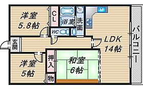 フクスイマンション 303 ｜ 大阪府豊中市利倉西2丁目（賃貸マンション3LDK・3階・72.00㎡） その2