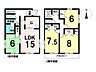 間取り：2階に3部屋あります♪