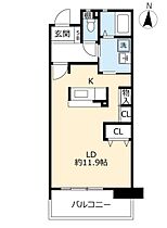 URアーベインルネス白銀  ｜ 福岡県北九州市小倉北区白銀2丁目（賃貸マンション1DK・7階・44.58㎡） その2